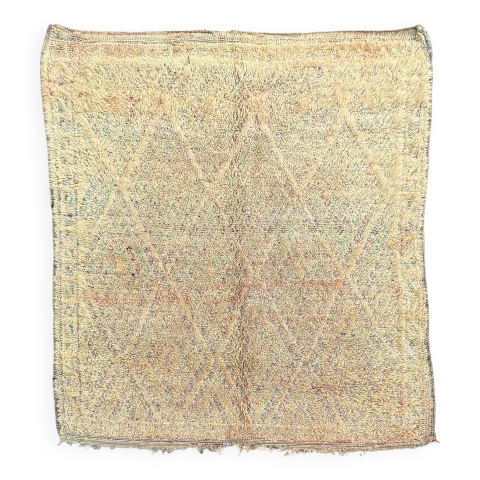 Vintage Boujaad Berber wool rug