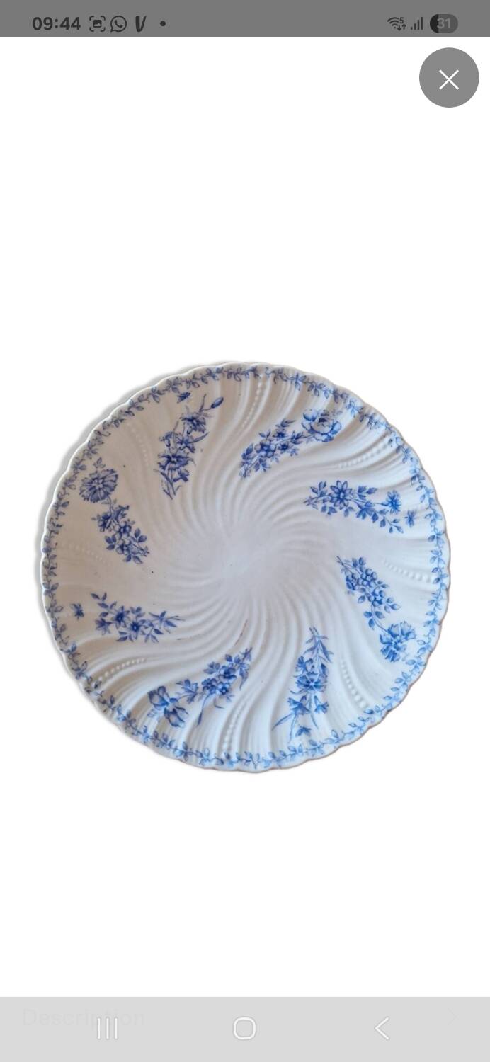 Sarreguemines porcelain cup and saucer