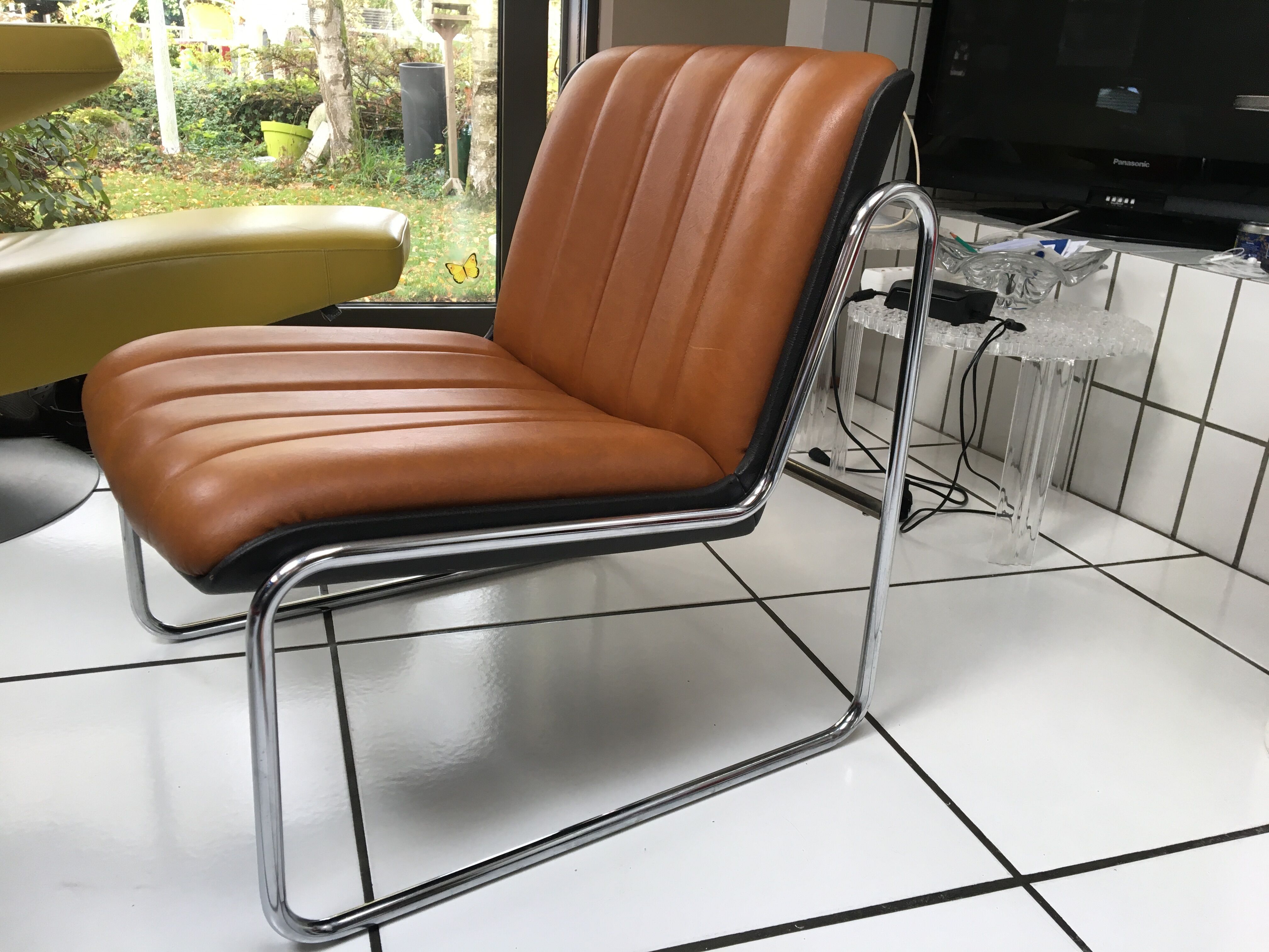 Vintage armchair heater from the 60s