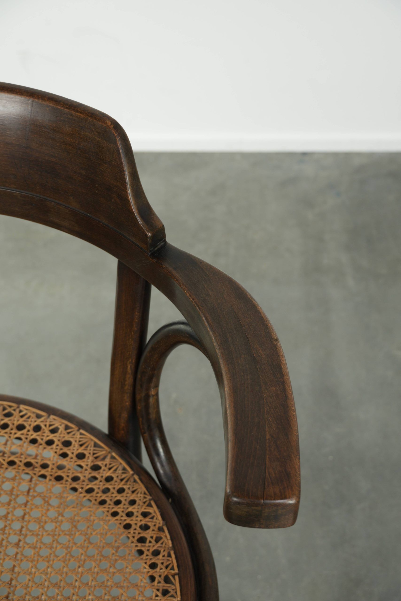 Original Cosmos vintage webbing chair in Thonet style from the 20th century