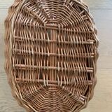 Wicker basket without handle