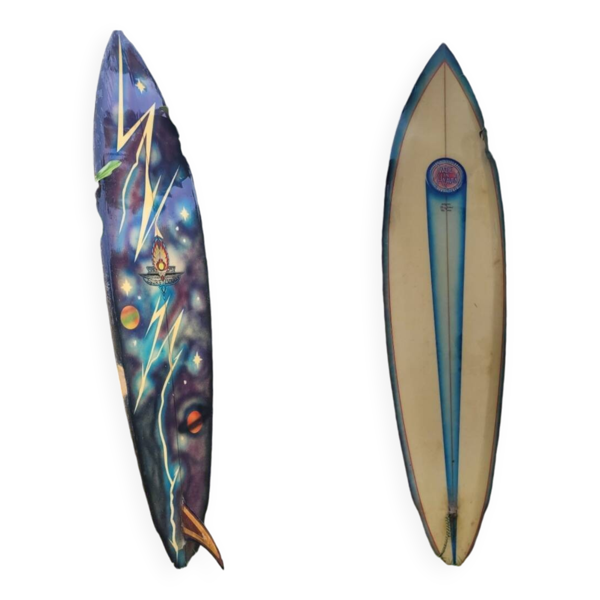 Vintage Danny Garland & Mike Conlan Surfboard for Space-Gypsy 1976