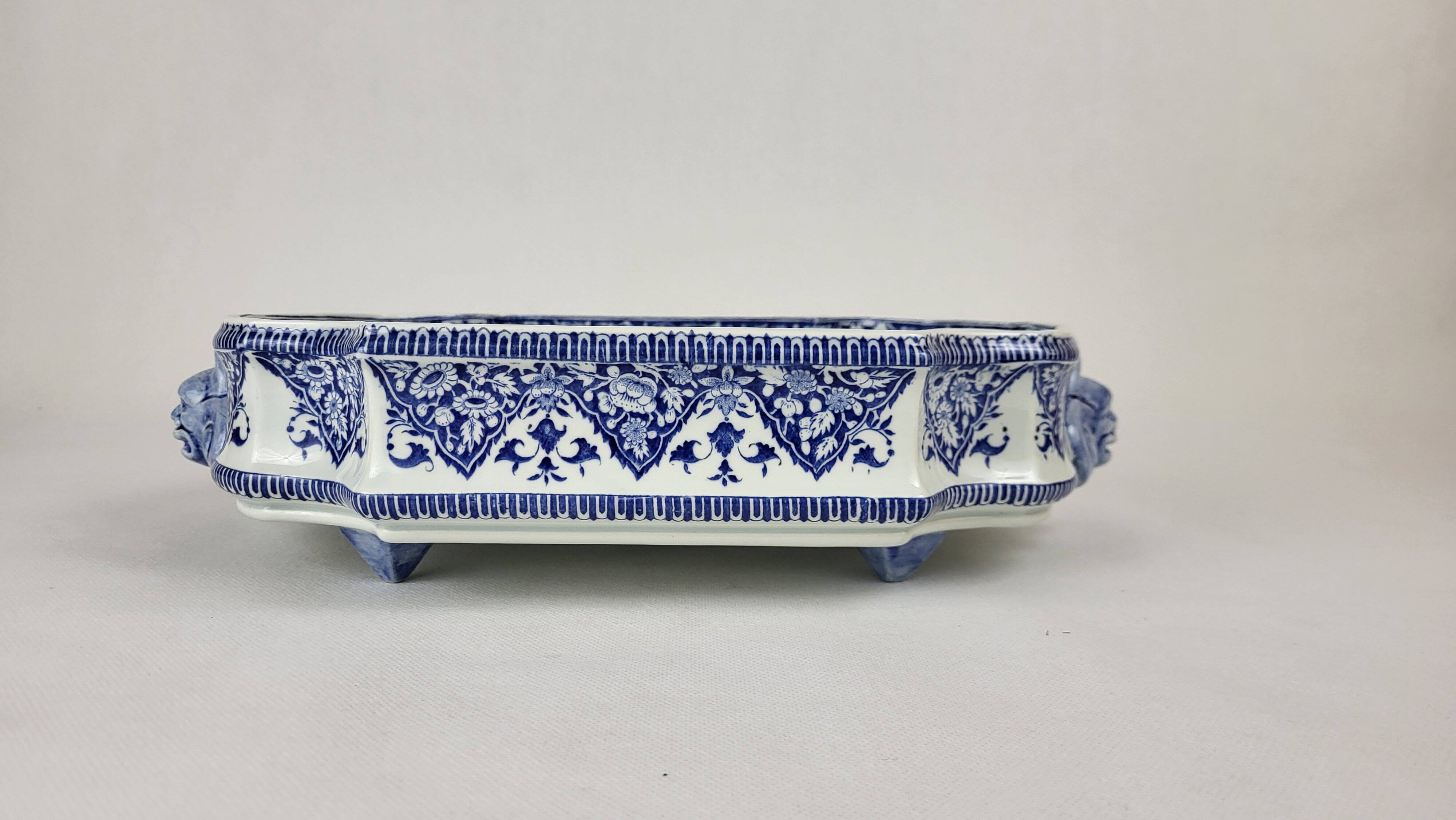 20th century Gien earthenware basin