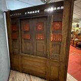 Coat rack with chest function in solid oak circa 1880
