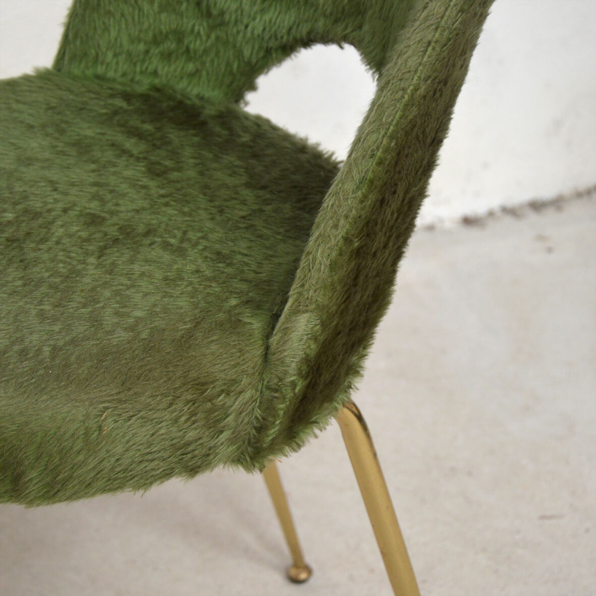 Pair of green Pelfran chairs