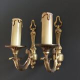 Pair of gilded bronze appliques