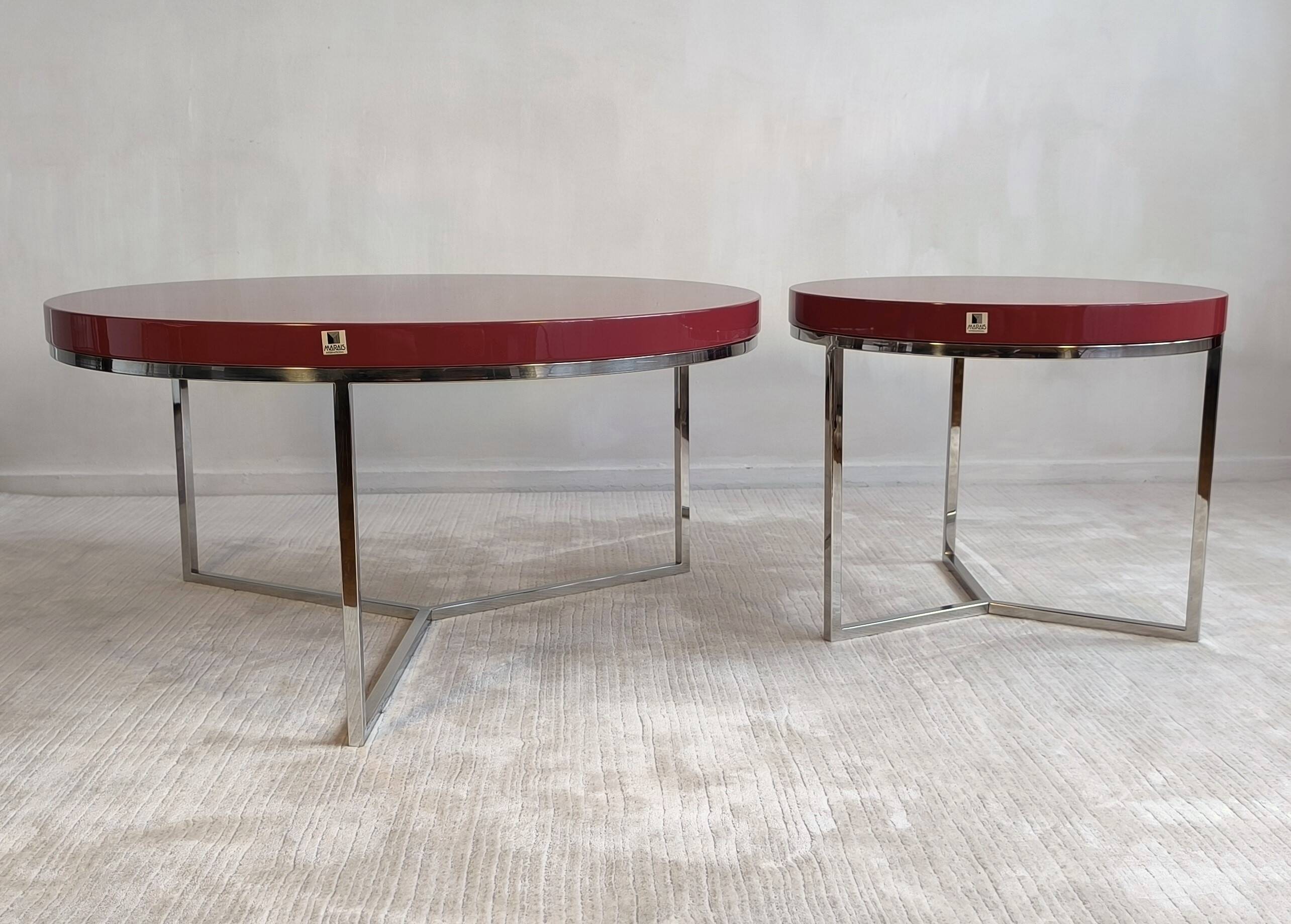 Magnificent “satellite” coffee tables by marais international