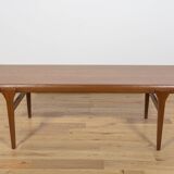Table basse vintage en teck par Johannes Andersen pour CFC Silkeborg, Danemark, 1960s