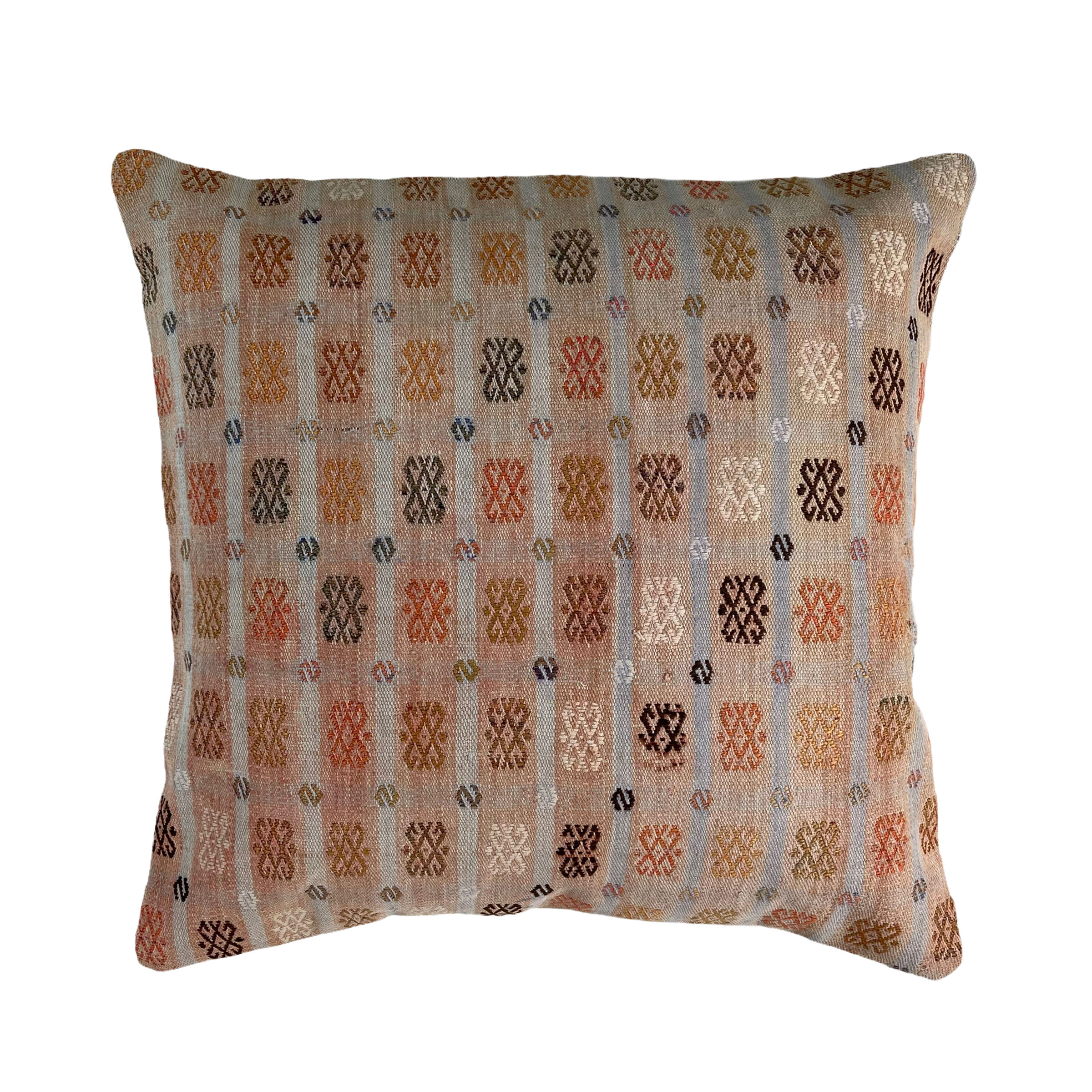 Vintage Turkish Kilim Cushion Cover , 60 x 60 cm