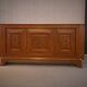 3-door sideboard in solid oak with curved legs, 1950s