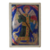 Enamel of the great fire of Saint Michael on a wooden frame religious object Saint Martin Abbey decoration frame