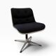 Charles Pollock Knoll Office Chair Black Fabric - Without Armrests