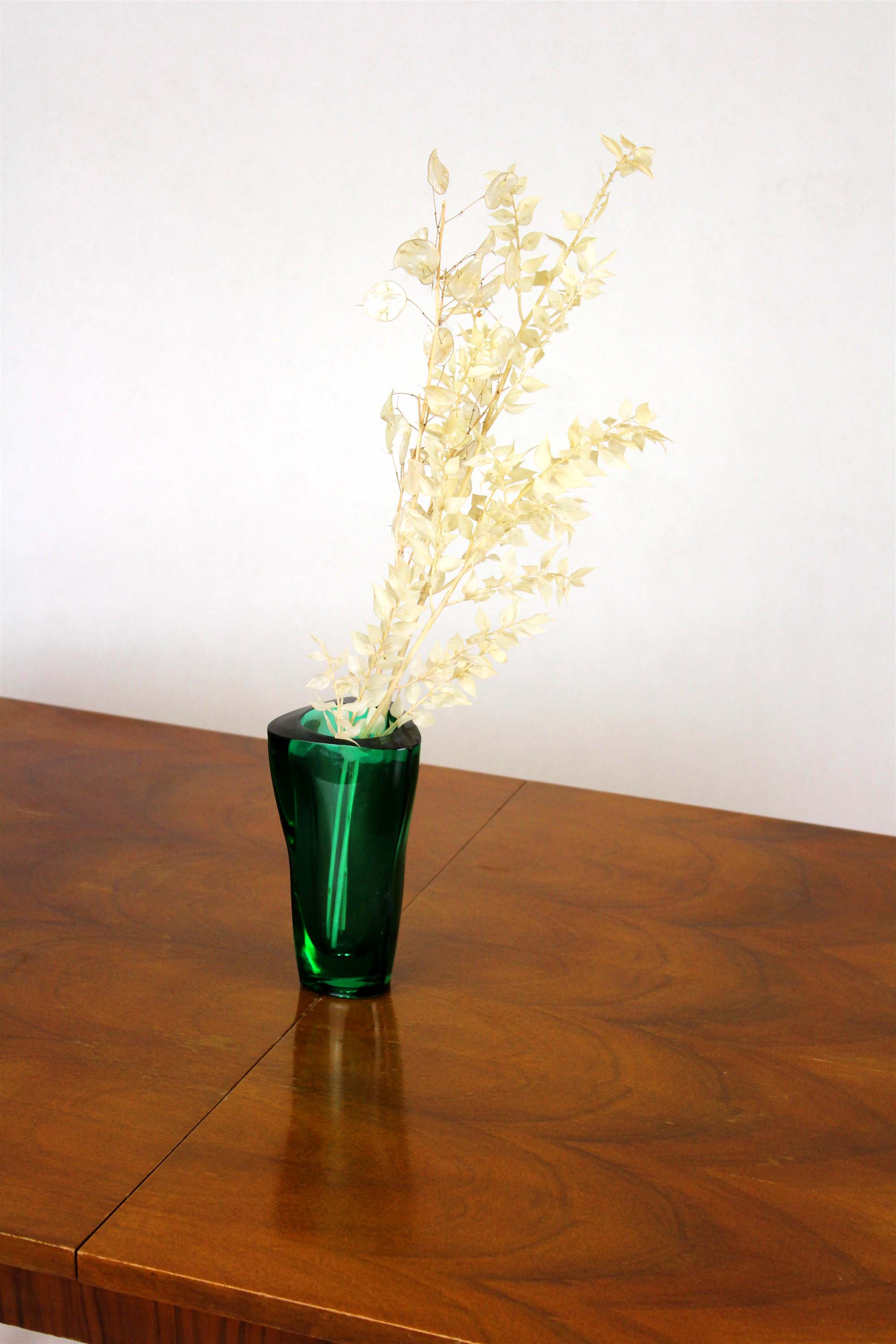 Table à manger à rallonge en noyer de Mier, années 1950