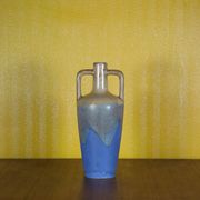 Flamed glazed stoneware bottle, Fournier Demars St-Amand alcohol bottle, amphora vase