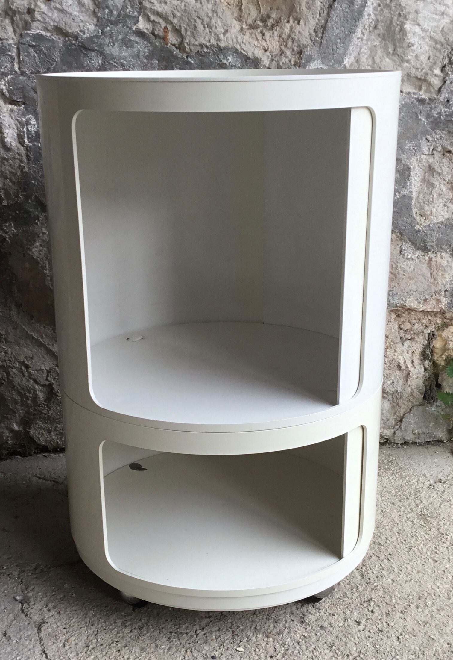 Bedside table with wheels componibili by Anna Castelli for Kartell - vintage 1960