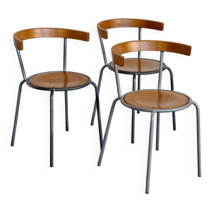 3 chaises scandinaves