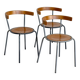 IKEA Korpo Chairs — Set of 3, Scandinavian Design, 1990s