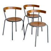 3 chaises scandinaves Korpo par IKEA, années 1990