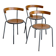 IKEA Korpo Chairs — Set of 3, Scandinavian Design, 1990s