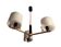 Arlus brass and perspex chandelier 1950