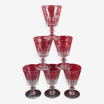 Verre à vin ancien en cristal de Baccarat / St Louis, modèle Caton, (XIXe siècle)