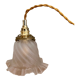 Baladeuse tulipe vintage en verre dépoli
