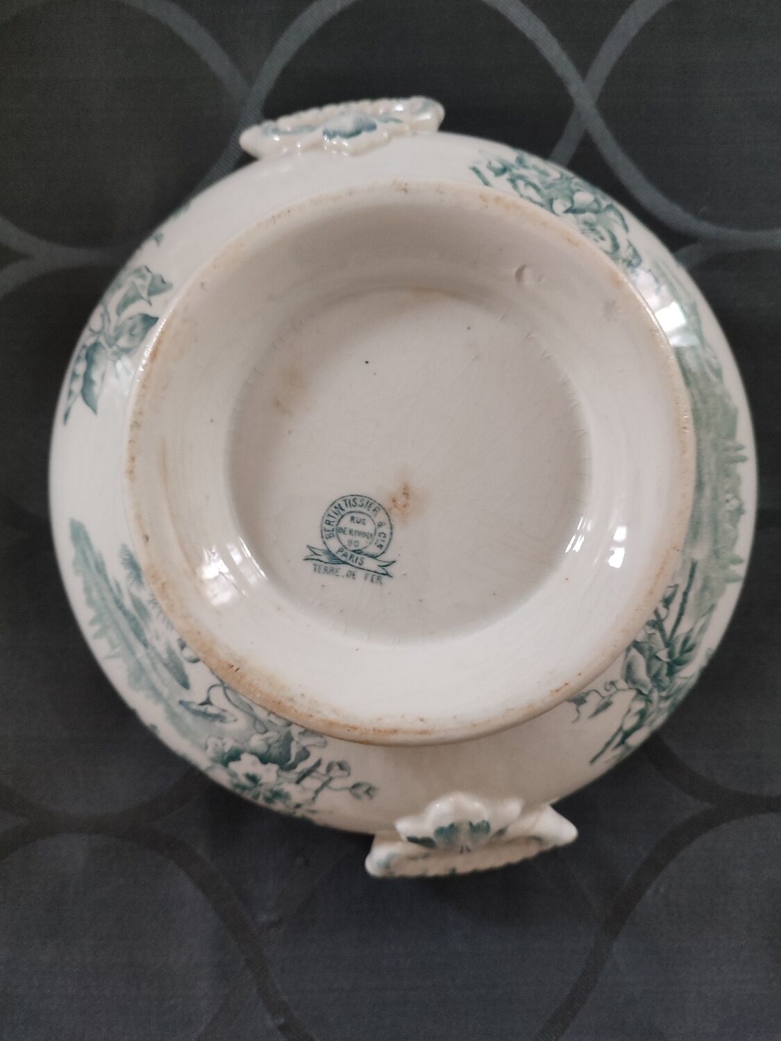 Small old tureen Terre de fer Bertin Tissier
