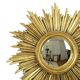 Vintage Sunburst Mirror Sun Mirror Gold Leaf Sixties 42cm