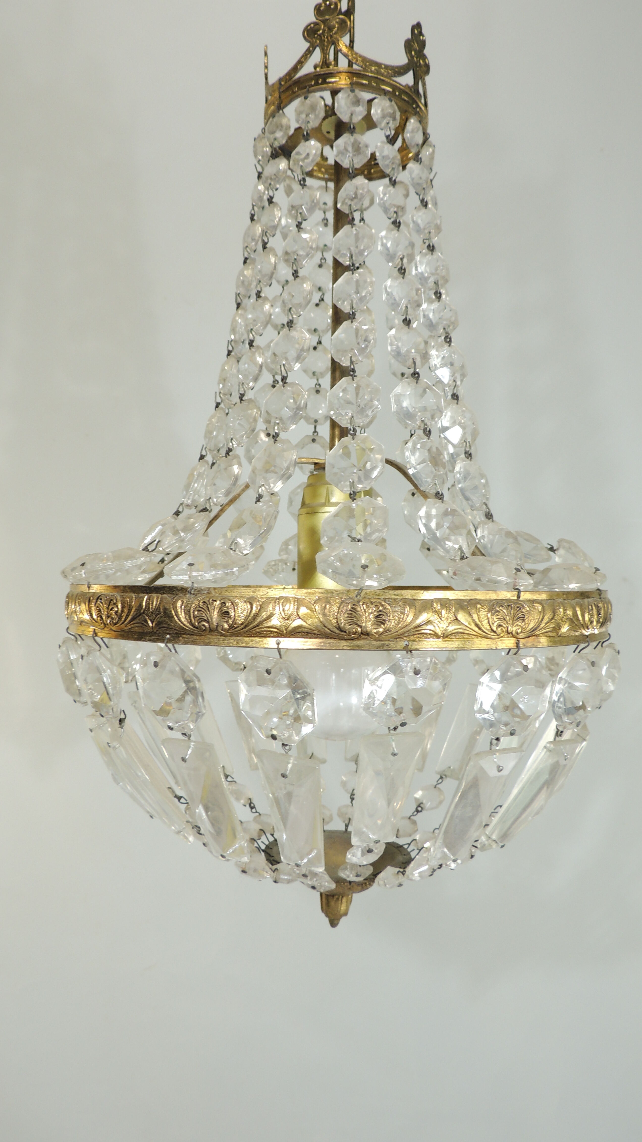 Old hot air balloon chandelier