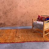 Moroccan rug Boujad orange - 138 x 294 cm