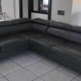 Leather corner sofa