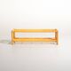 Scandinavian bamboo and rattan bench, second half of the 20th century