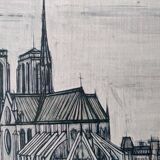 Bernard Buffet The City of Notre Dame Vintage