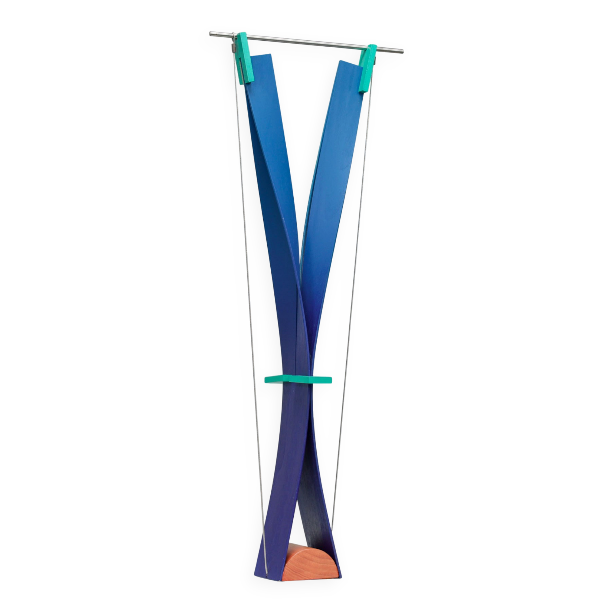 Constructivist sculpture "Yo-ga-ga" by Henk van Putten, Netherlands, 1990s