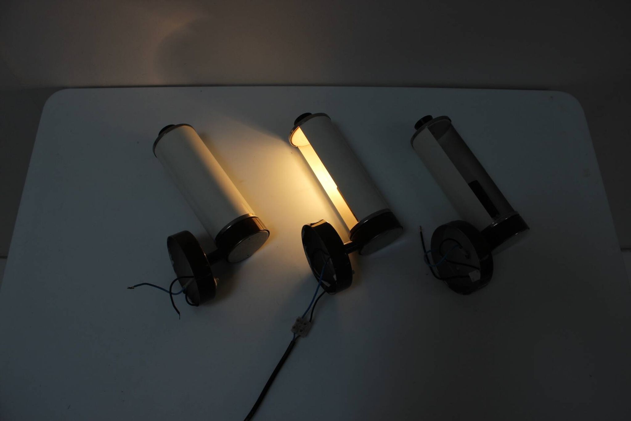 Set of 3 Midcentury Wall Lamps Napako, Designed by Josef Hurka, 1960s, CZS