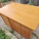 Desk and chair in blond oak 1950s/1960s