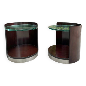 Pair of bedside tables by Gianni Moscatelli, 1970