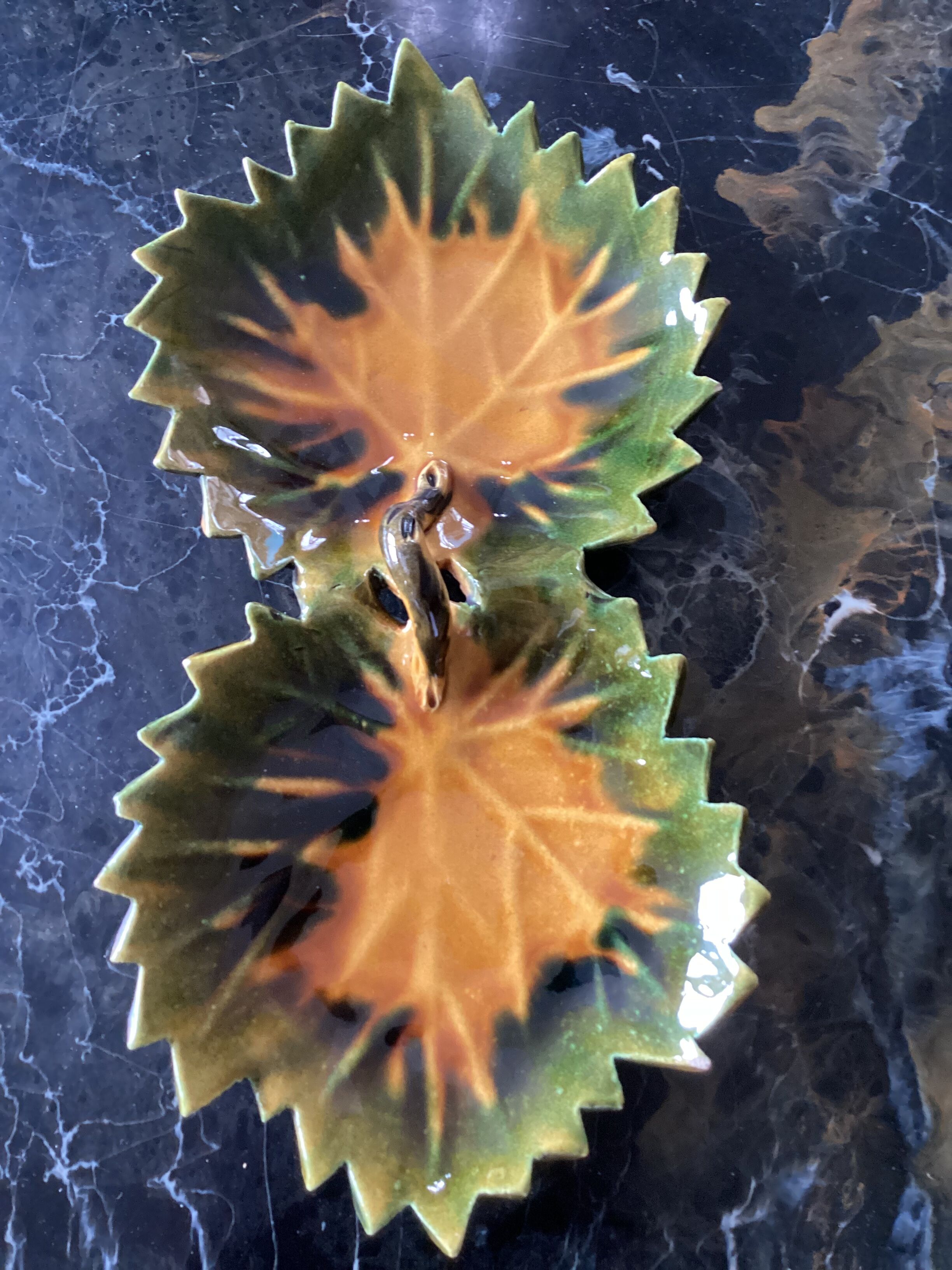 Vallauris ceramic dish signed