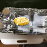 Harrods desk clock in crystal 1990s