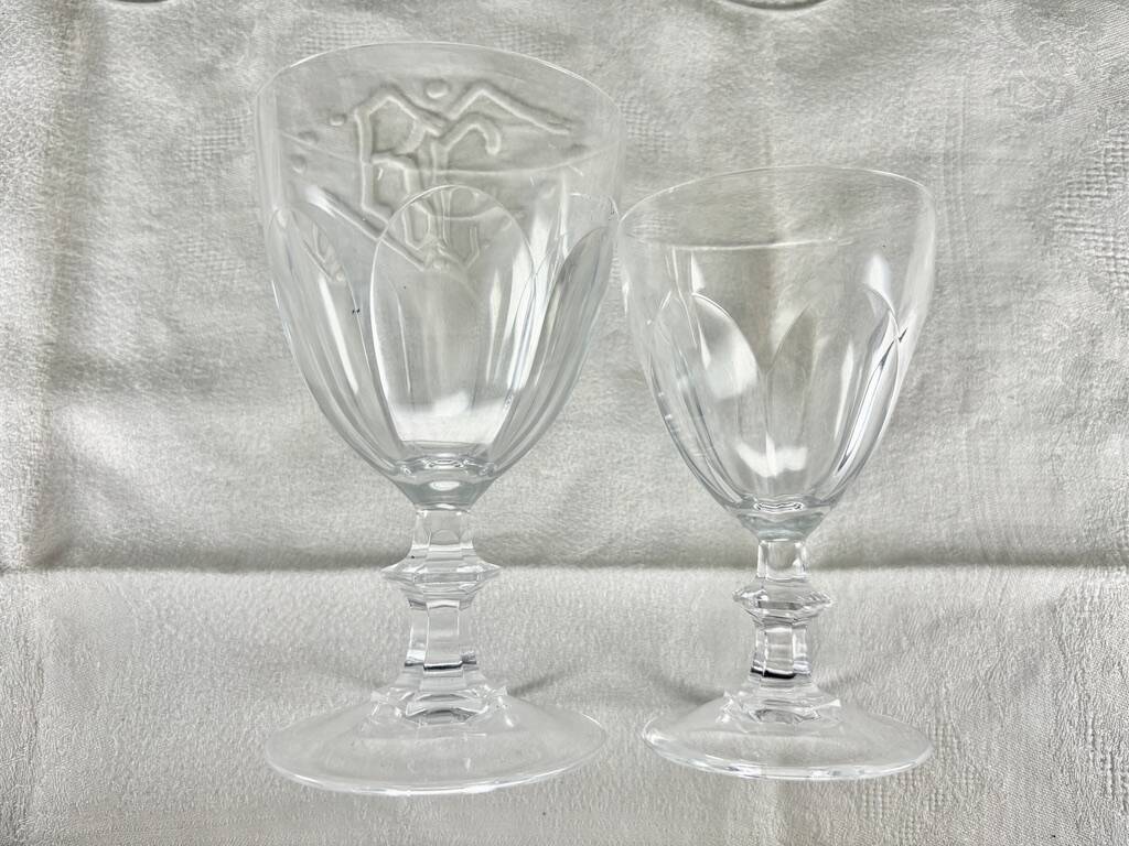 Verres cristal vintage1980 x 20