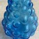 Turquoise blue employment glass carafe