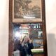 Louis XVI style trumeau mirror in carved wood