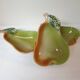 Set of 3 pear shaped ceramic bowls / cups
