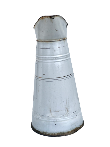 Broc enamelled white