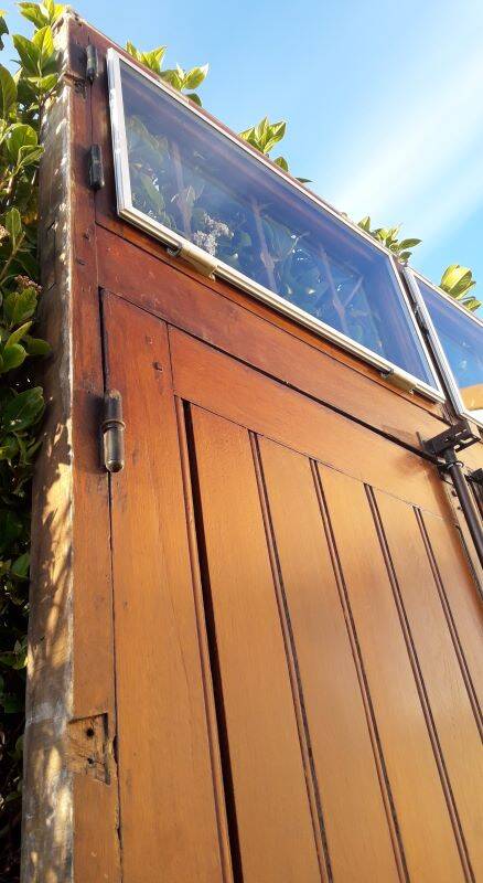 Double entrance door 227x142.2cm oak multi-point lock and frame