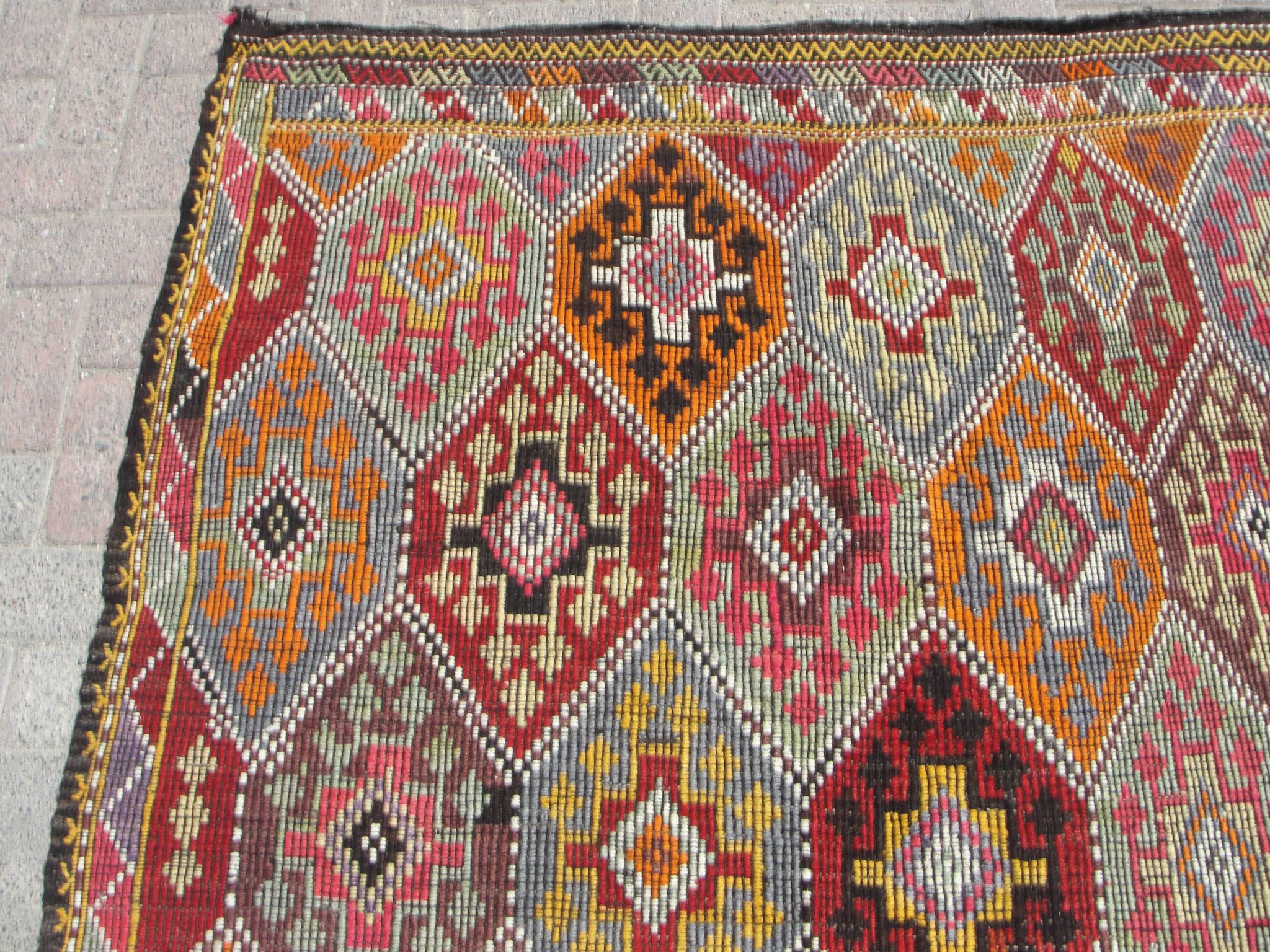 Large Kilim Rug, Vintage Rug, Home Decor rug, Turkish Kilim