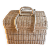 Rattan suitcase 70's