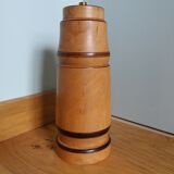 Turned wooden lamp base