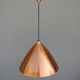Scandinavian copper pendant light