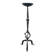 Brutalist wrought iron candle holder